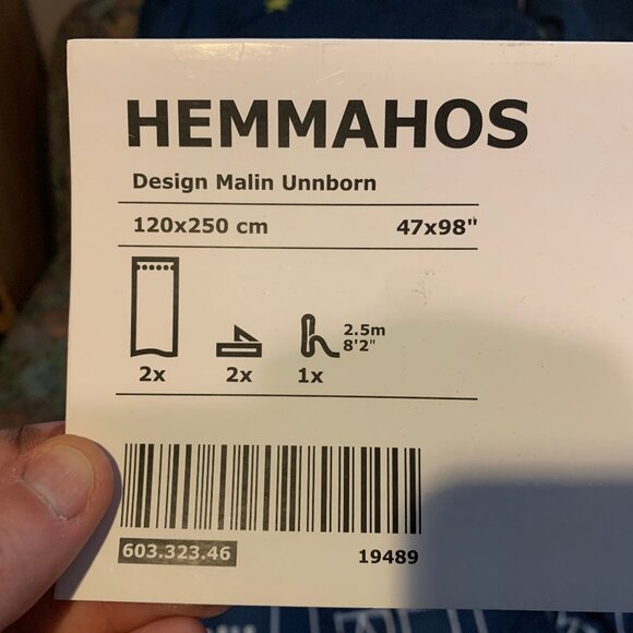 IKEA Kids Bedroom Curtains Pair (Hemmahos) – Blue City Design – New - Picture 3 of 5